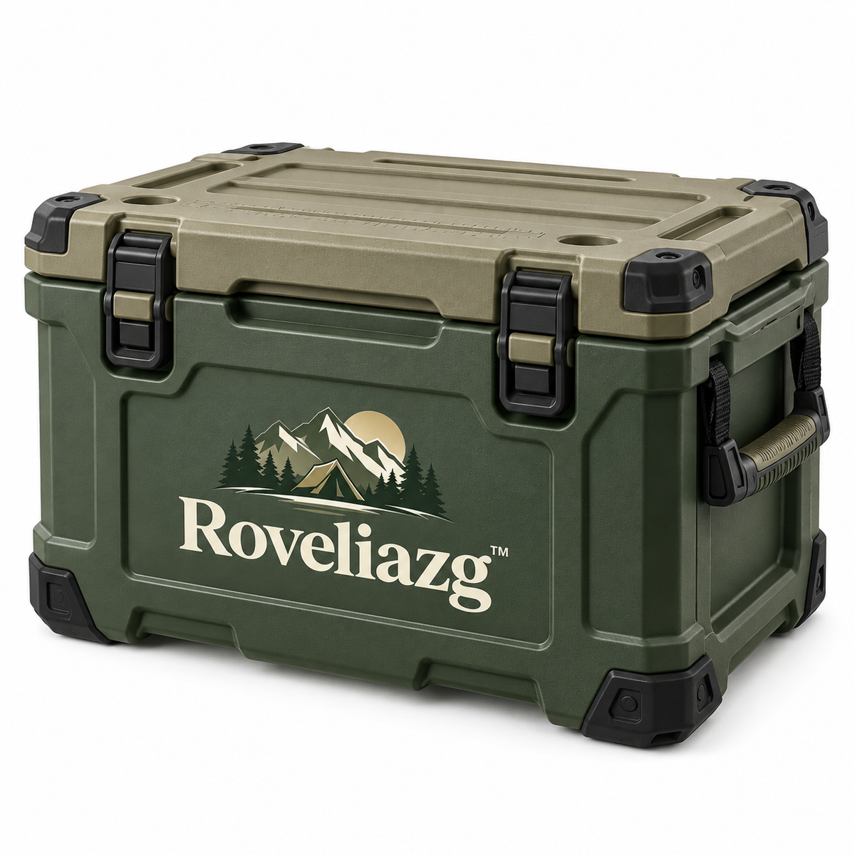 Roveliazg™ SummitVault Hard Camp Storage Box – Rugged Outdoor Gear Organizer with Secure Latches & Carry Handles